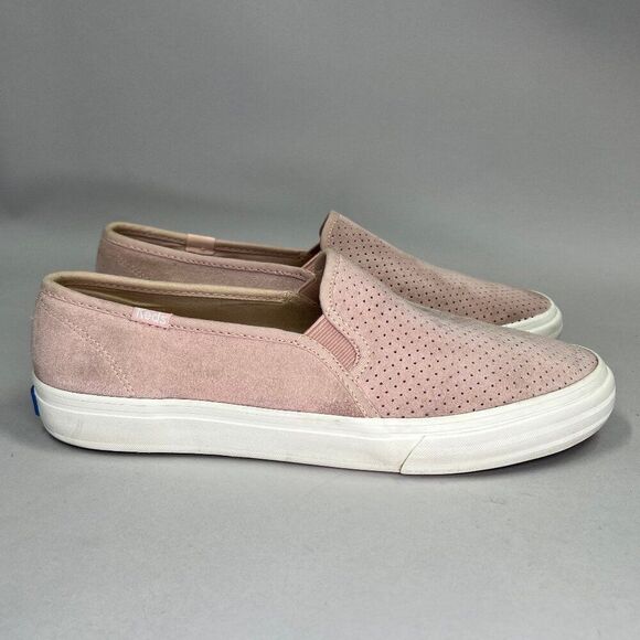 Keds Women's Size 8.5 Light Pink Double Decker Perforated Slip On Sneakers - Picture 1 of 11